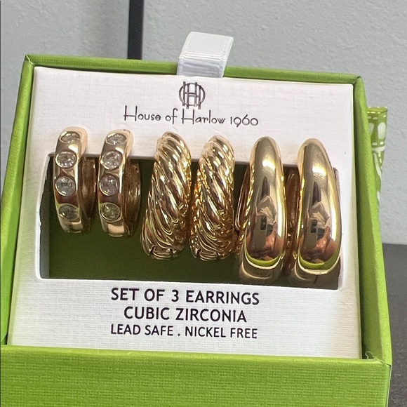 House of Harlow 1960 | Hoop Earring Trio ✨ - Picture 5 of 9